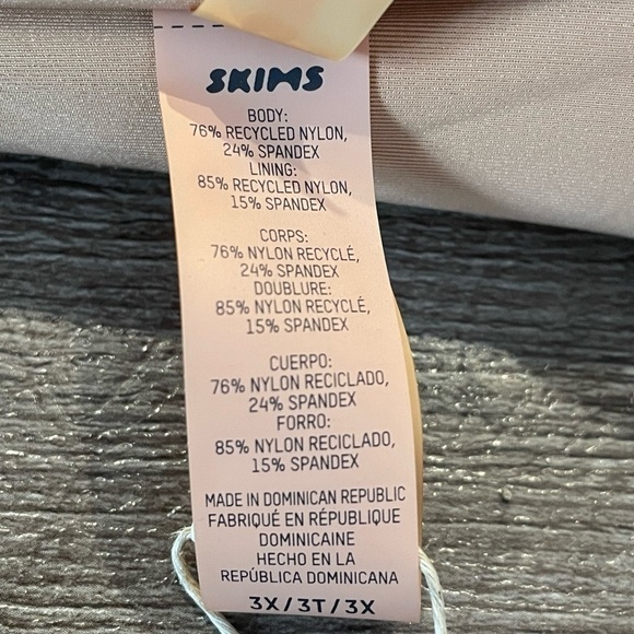 Skims Rhinestone Swim Bandeau Bikini Top Size 3X in Ochre NWT - Picture 5 of 6